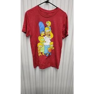 New The Simpsons Family Red T-shirt Brand New Without Tags Size Medium